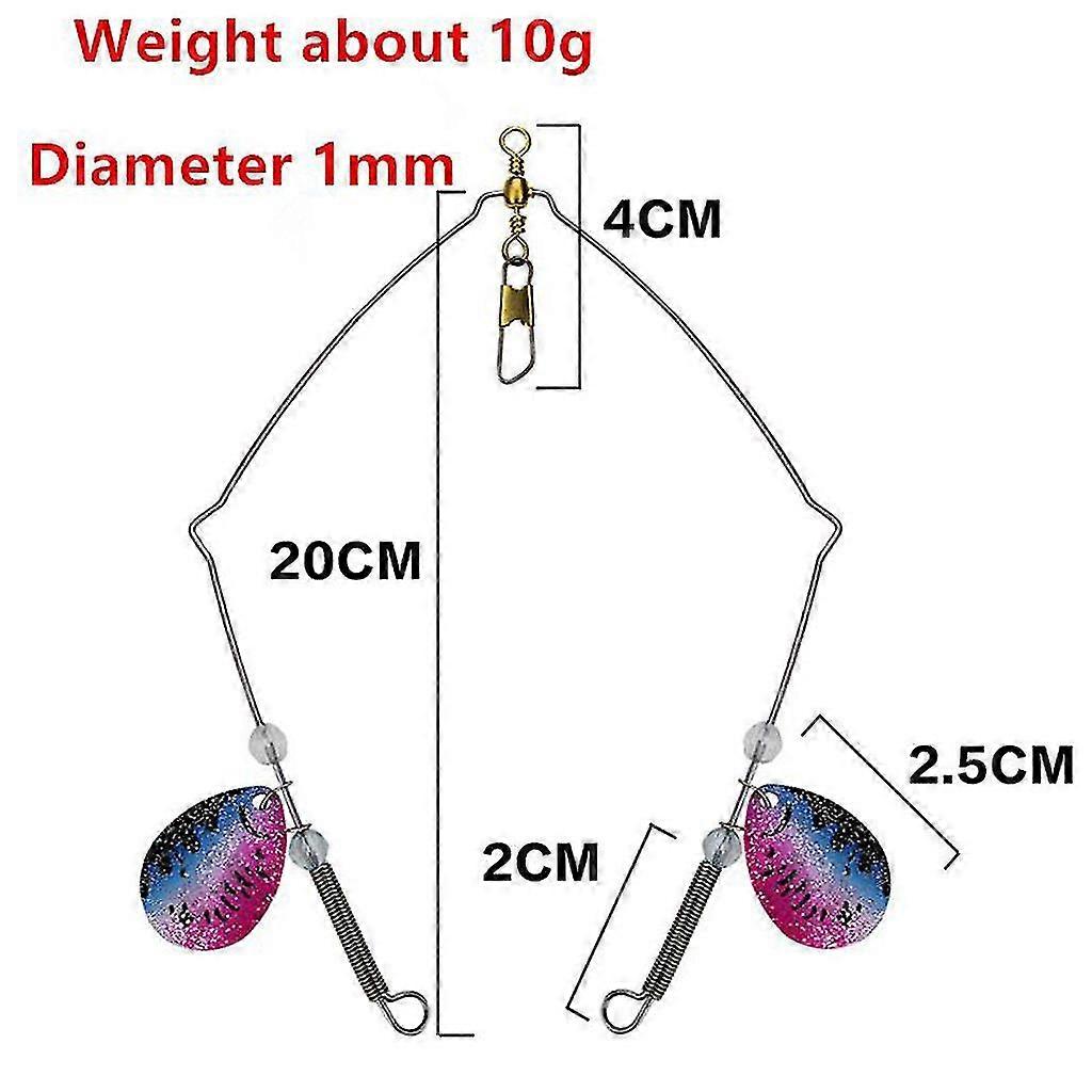 hg 4pcs Sequins Spinners Bait Anti-tangled Spinning Lures