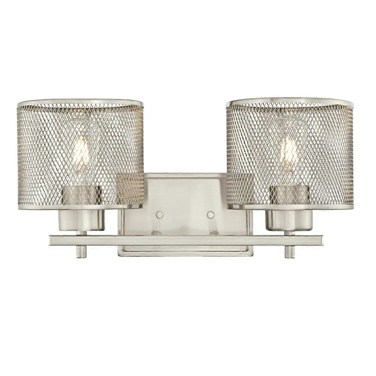 Wall lamp Morrison Nickel brushed two-flame