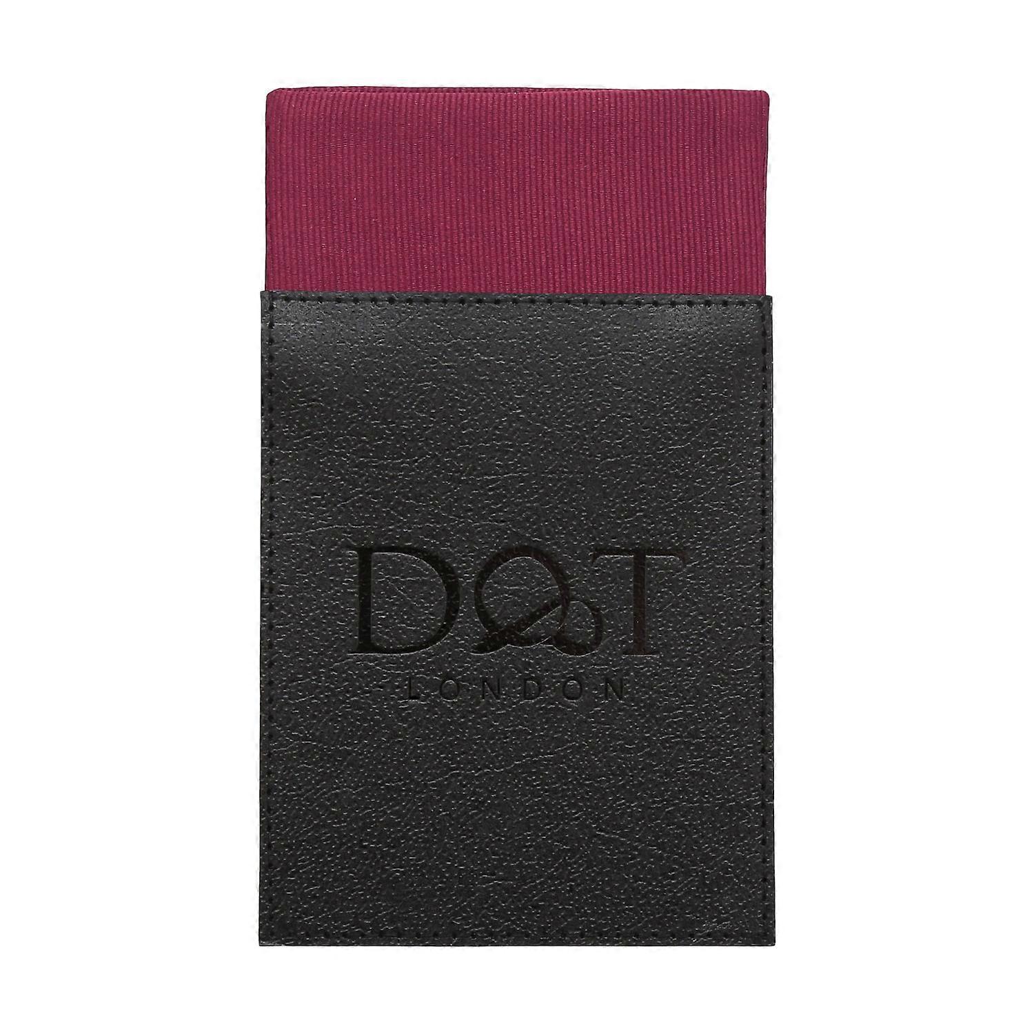 Burgundy Plain Twill Pre-Folded Pocket Square Fold