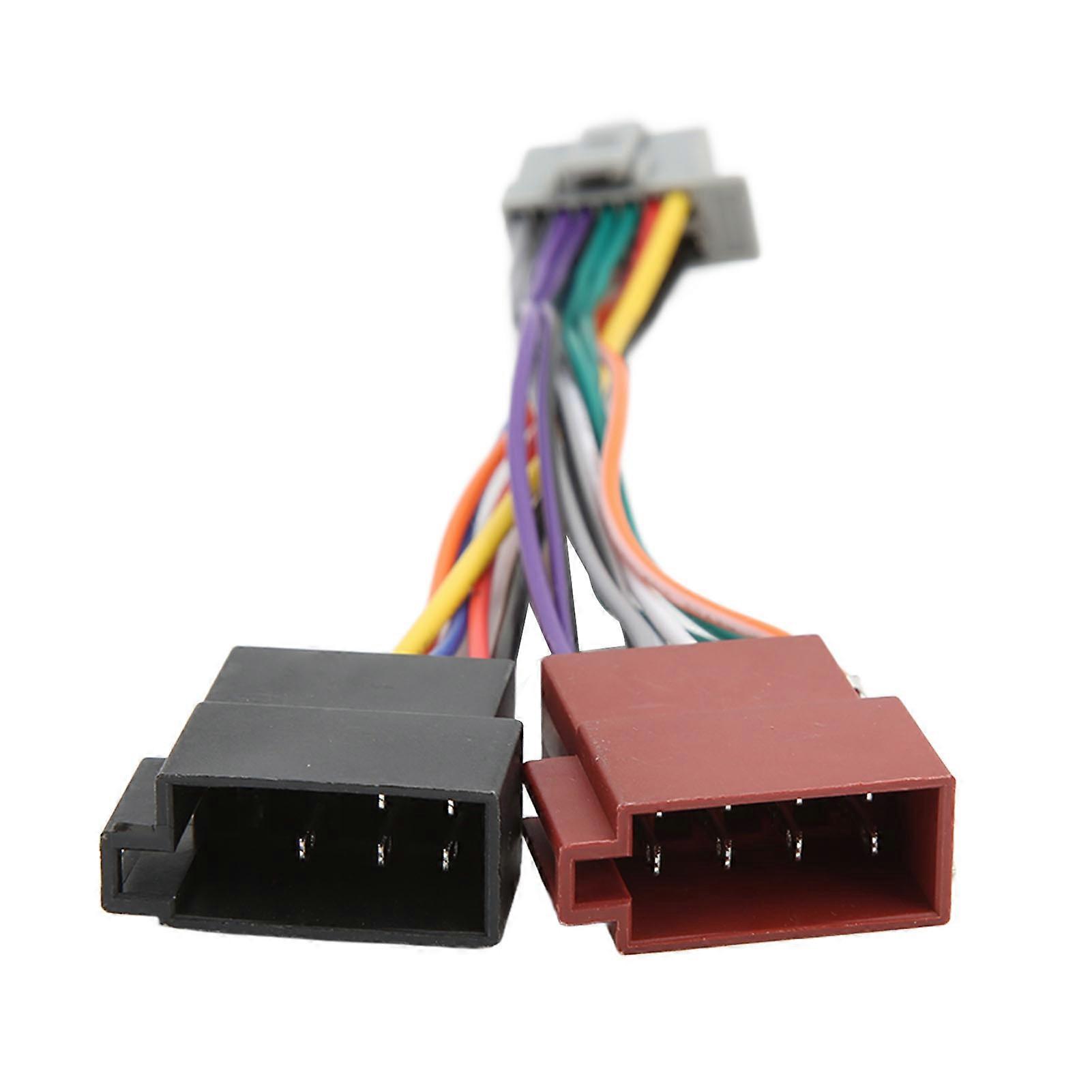 Στερεοφωνική καλωδίωση ραδιοφώνου αυτοκινήτου Προσαρμογέας συνδετήρων καλωδίωσης ISO καλωδίωσης για καλώδιο δέκτη ραδιοφώνου των Άλπεων