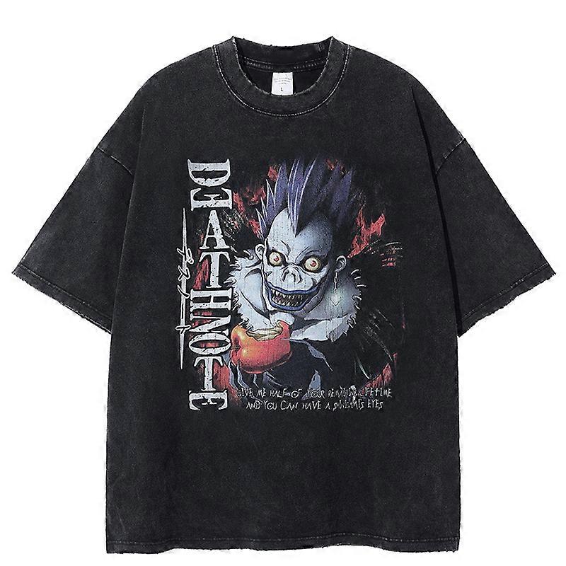 アニメ鋼の錬金術師原宿ヴィンテージウォッシュドTシャツメンズ アニメ鋼の錬金術師原宿ヴィンテージウォッシュドTシャツメンズ