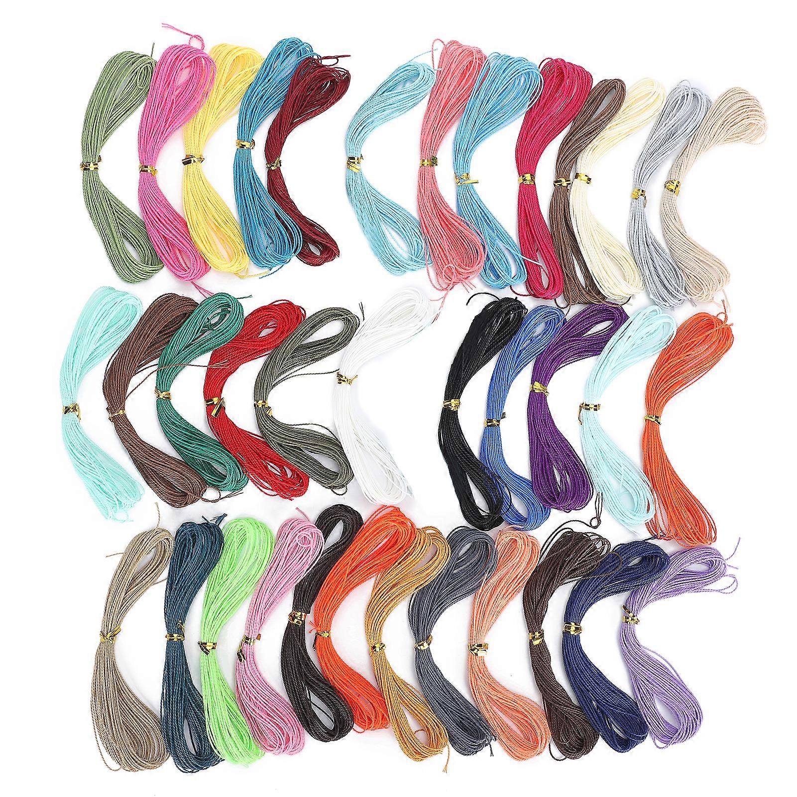 Artificial Leather Waxed Thread Kit Diy String Rope For Making Necklace Bracelet 10m