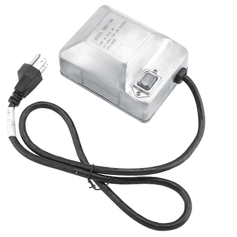 Solid slitesterk bærbar elektrisk grillgrill i rustfritt stål 110V (US-plugg)