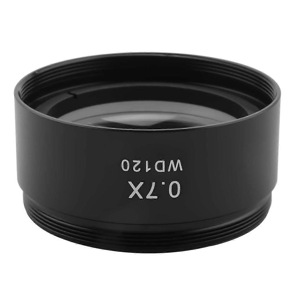 WD120 0.7X Trinocular Stereo Microscope Auxiliary Objective Lens Barlow Lens 48mm Thread