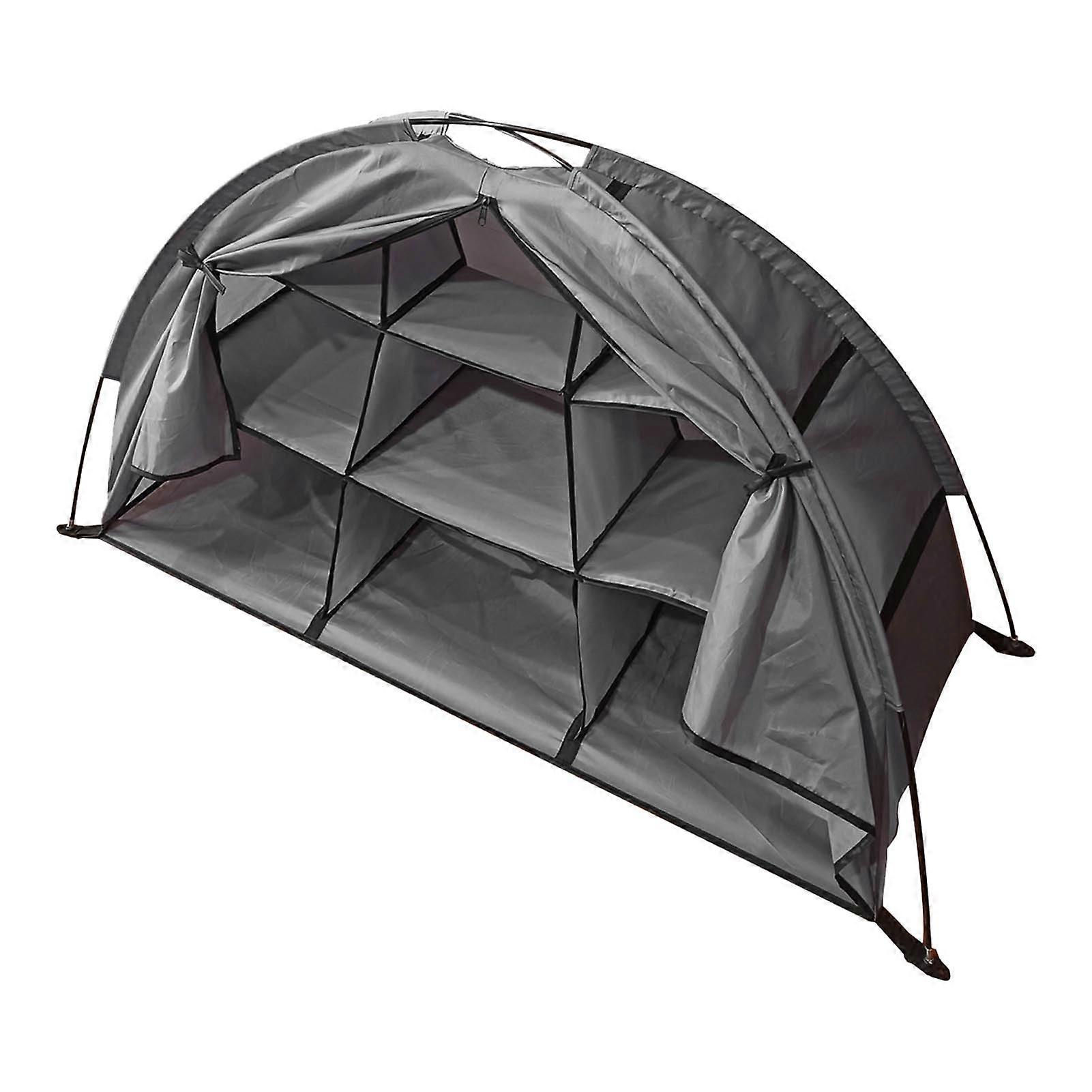 Camping Shoe Storage Box 9-Layer Foldable Portable Camping Storage Cabinet