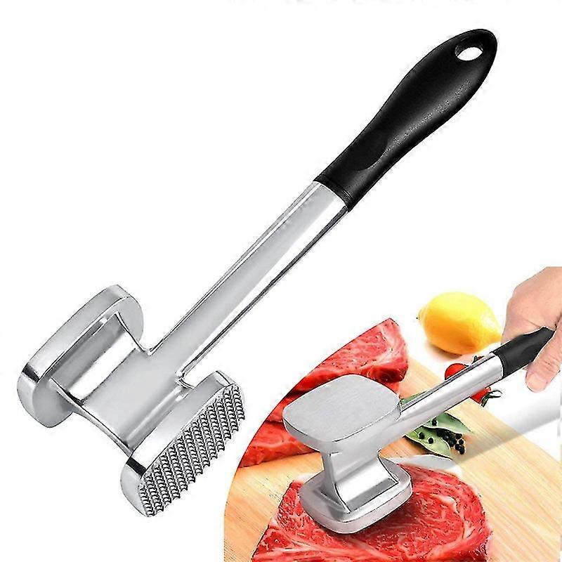 Meat Tenderizer Hammer Double Sided Steak Metal Mallet Kitchen Tool For Steak Chicken Fish