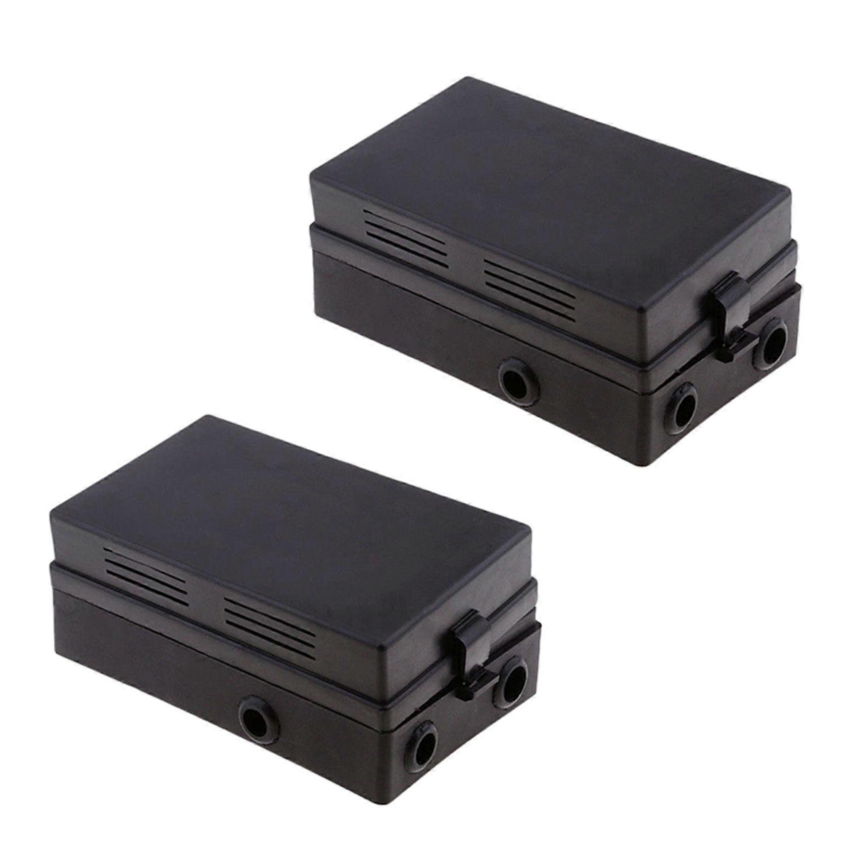 2x Car Blade Fuse Holder Relay Socket Black Box 18 Way Blade Fuse Holder Car Automotive Insurance F