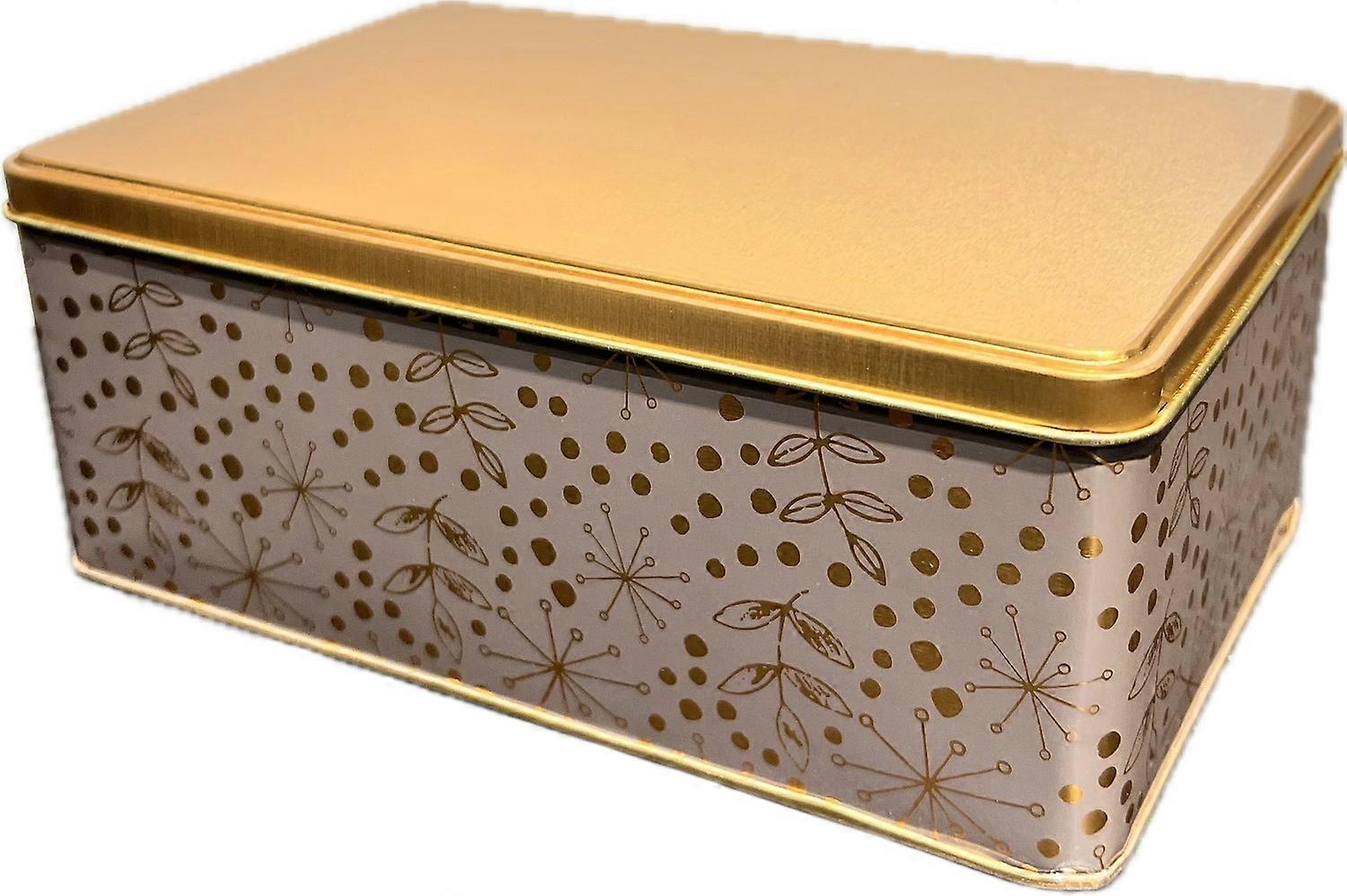 Tin Dåse Beige Lysebrun Mørkebrun