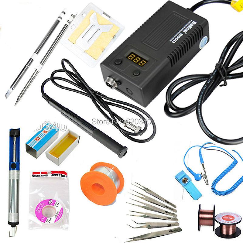 Bakon New Digital Soldering Station Portable Soldering Iron Bga Solder Station Set Kit 220v 75w T13-i T13-k