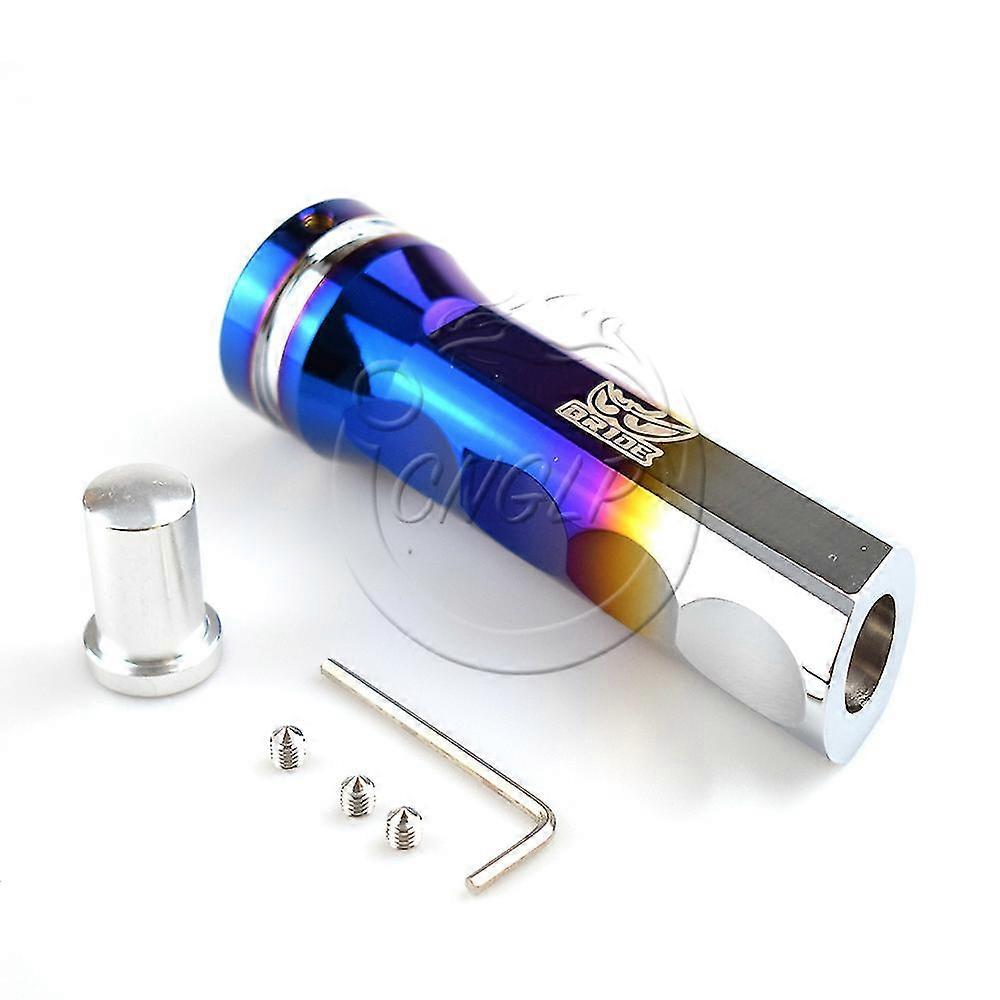 1pc aluminum cover car hand brake handle fits - United Arab Emirates