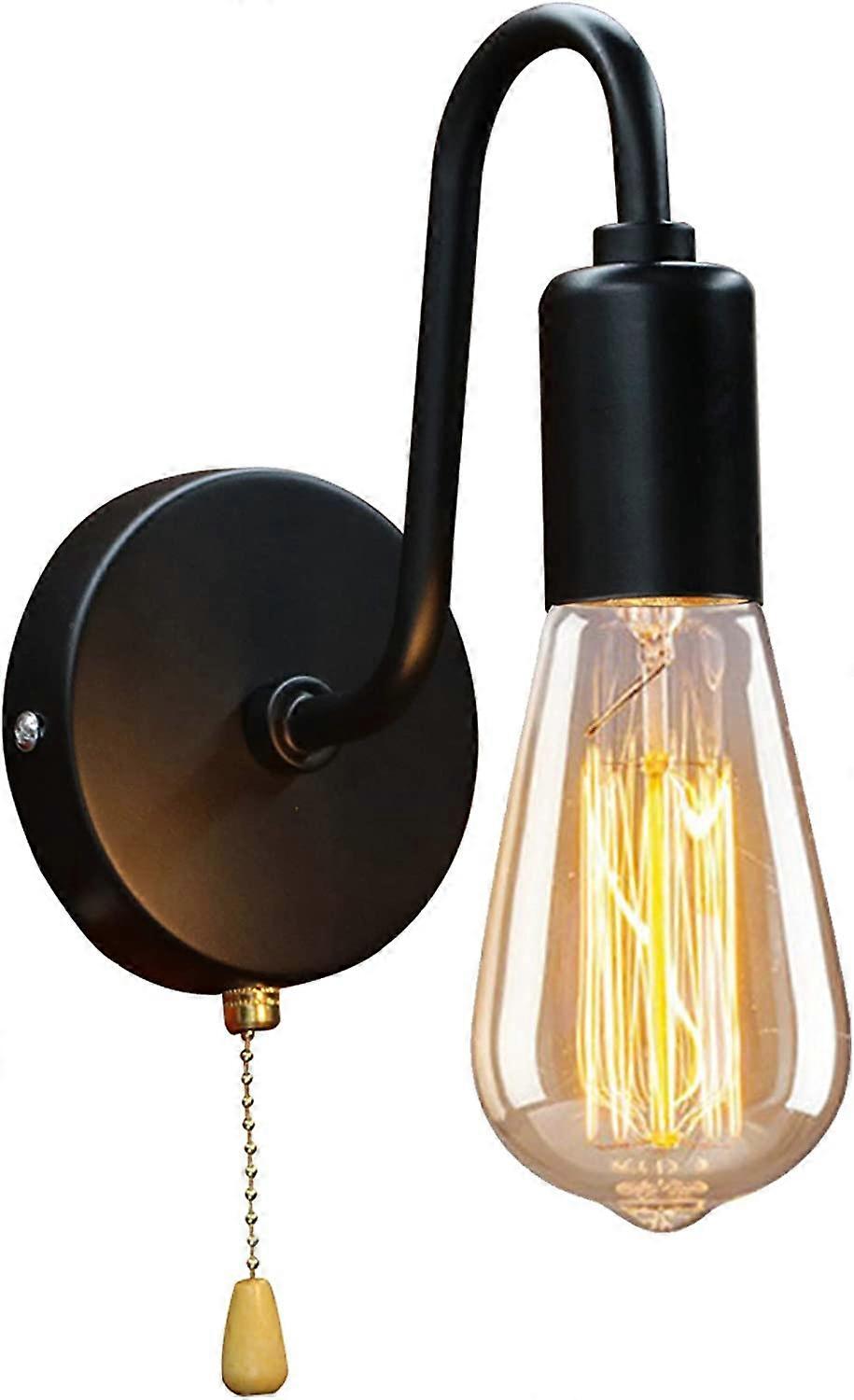 with Switch E27 Socket Metal Wall Sconce