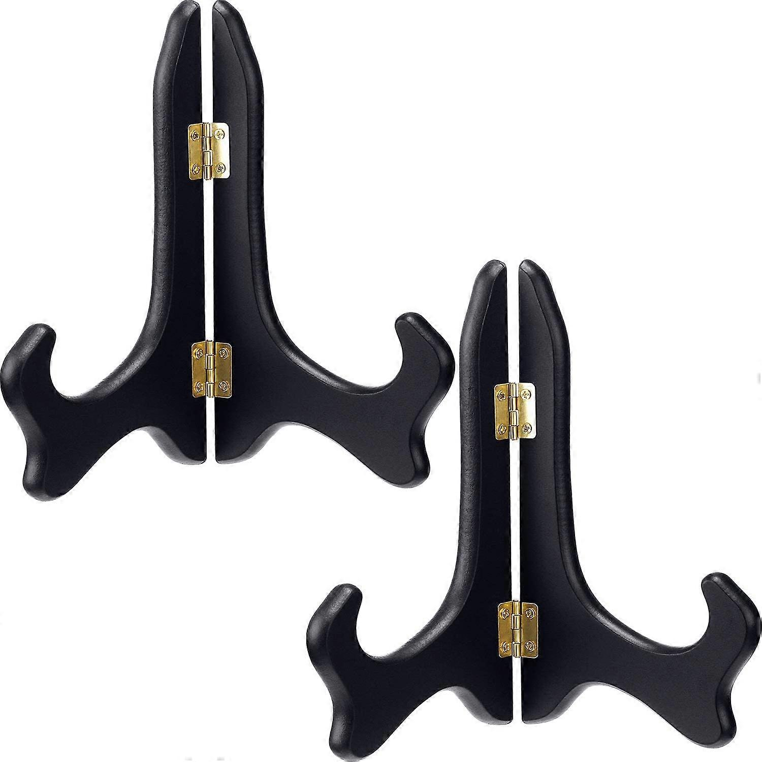 2 Pacotes de vigas pretas de suporte de suporte de madeira (8 polegadas)