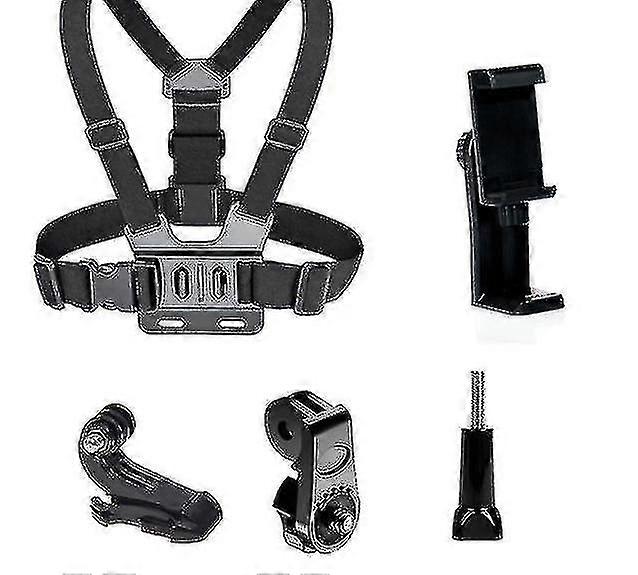 Headband 3 In 1 Kit Chest Harness + Headband Head Harness Mount + Wrist Mount With Hook For And Screws Gopro, Xiaomi Yi, Sjcam, Campark, Victure, Cros