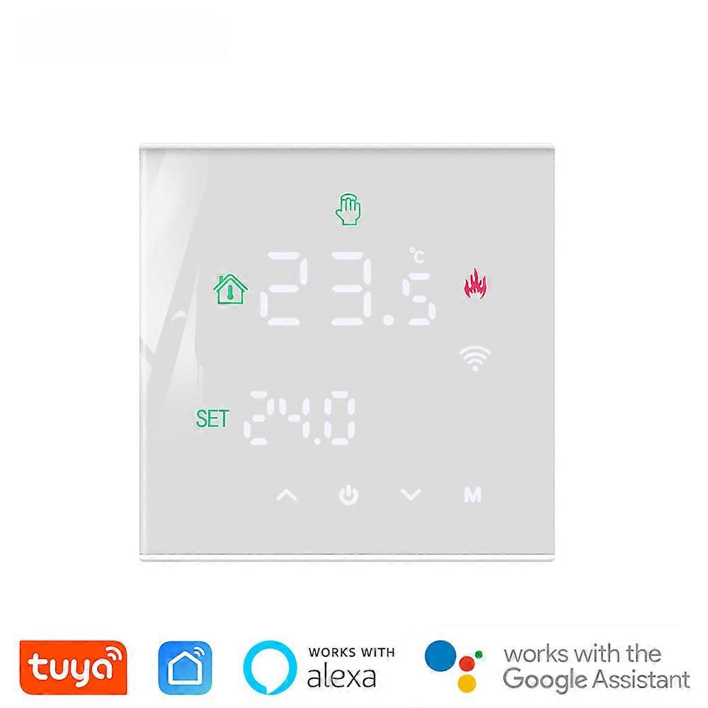 WIFI Smart WiFi Thermostat Programmable Boiler Thermostat for Water / Gas Boiler Heater, Wall Mount with Digital LCD Display, TGW60-WIFI
