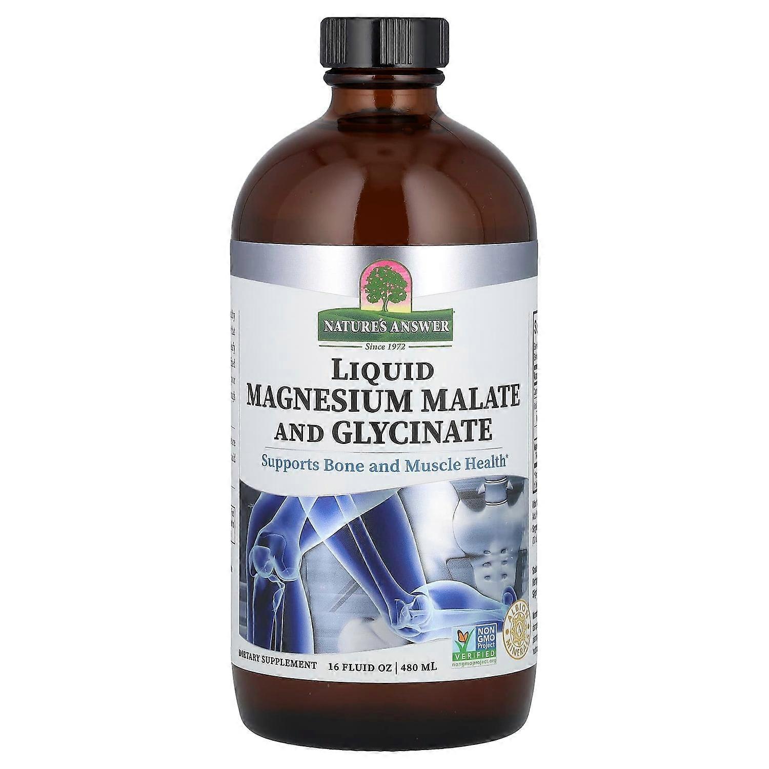 Nature's Answer, Liquid Magnesium Malate and Glycinate, 16 fl oz (480 ml)