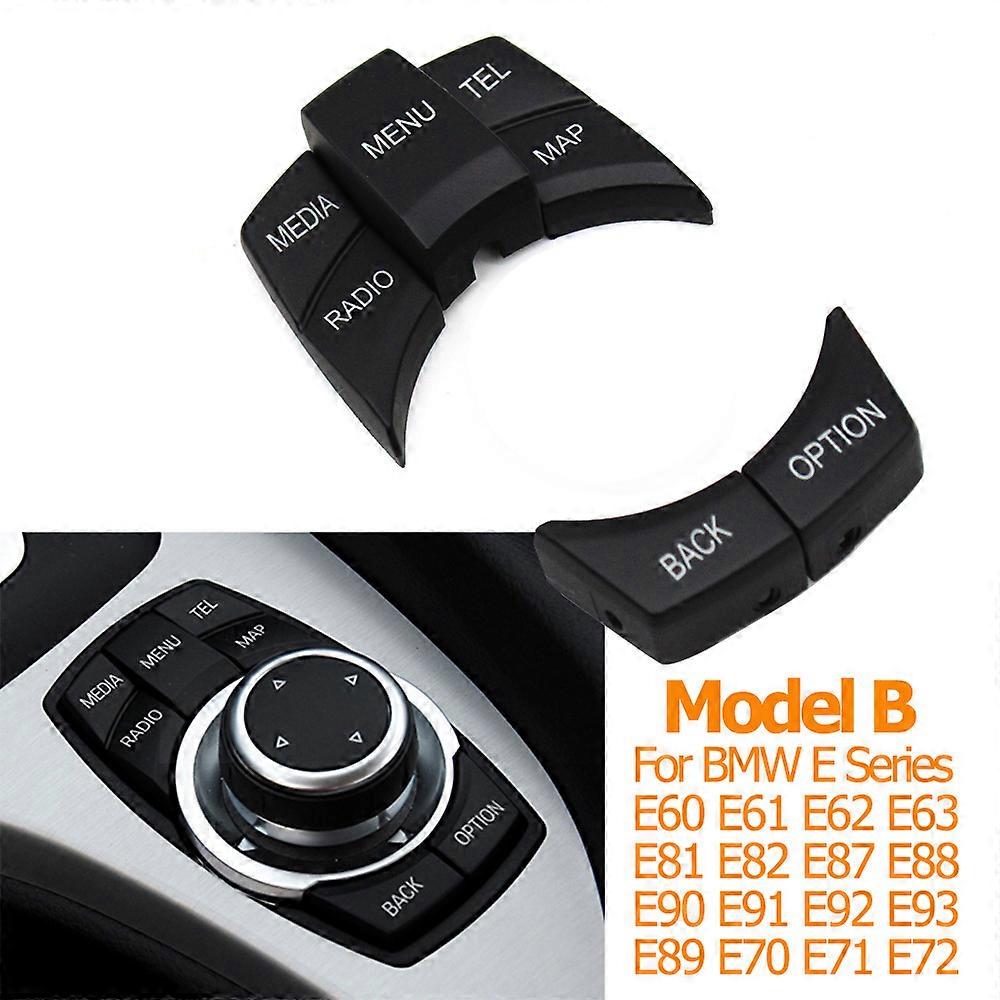 Interior CIC IDrive Multi car switchMedia Knob Menu Buttons Replacement For BMW E60 E61 E63 E64 E81 E82 E87 E88 E89 E90 E92 E70 E71