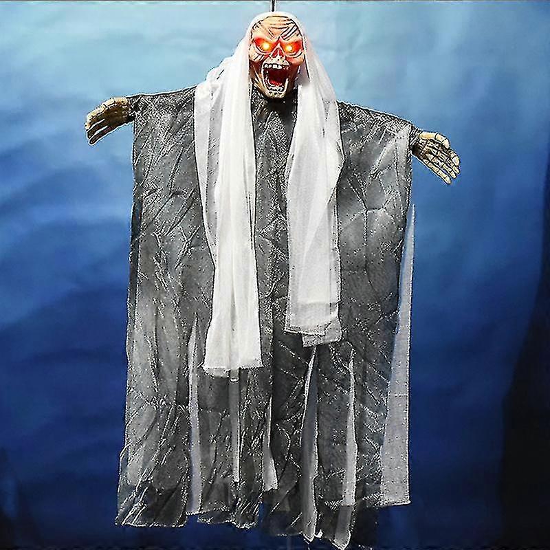 hmwy-halloween scary sound skeleton ghost party hanging home decor