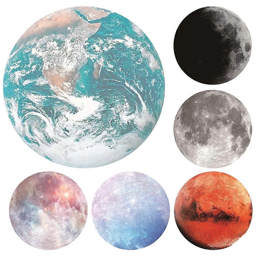 Earth/Moon/Mars Pattern Round Gaming Carpet Mouse Pad Mat Computers Accessory