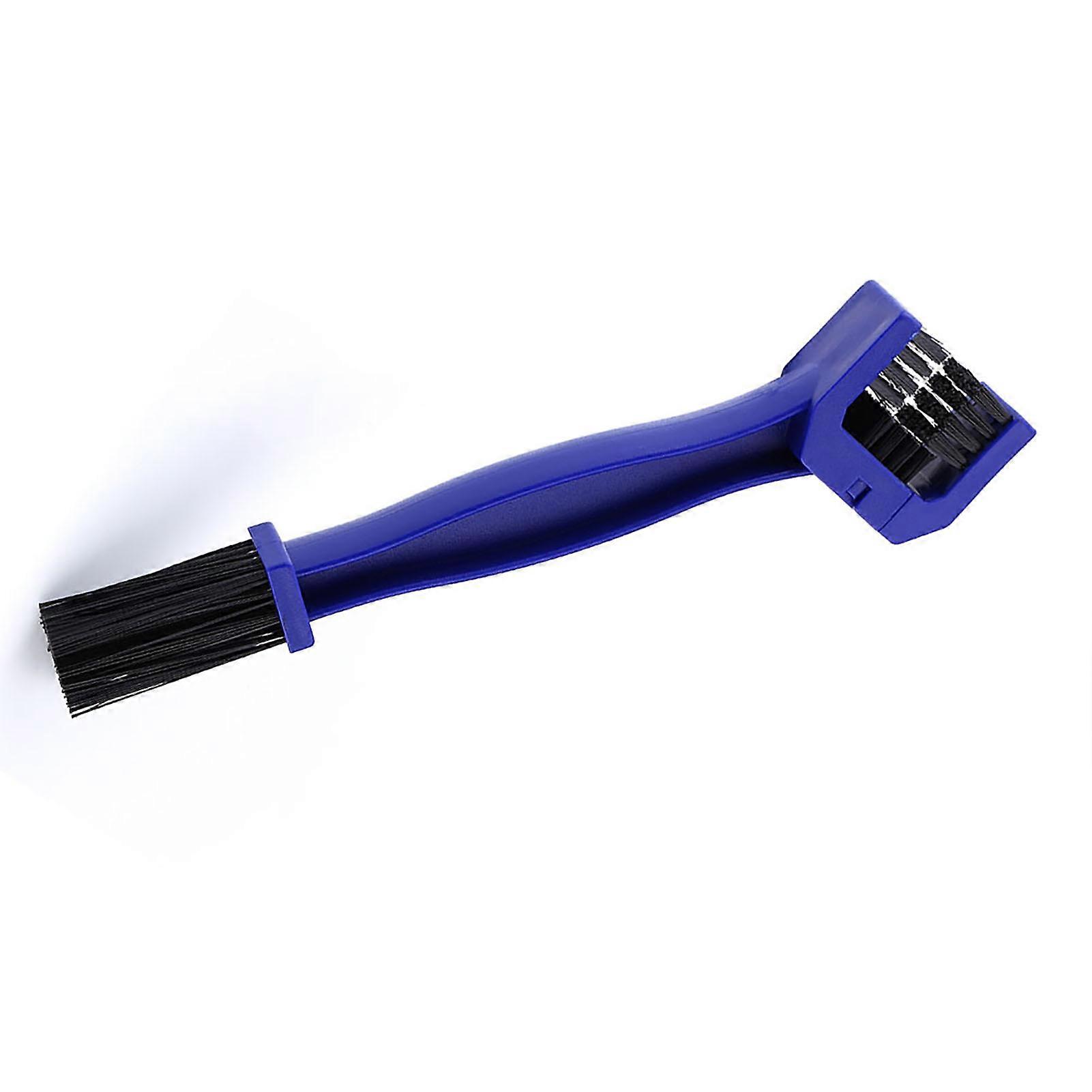 Motorcycle Bike Chain Cleaner Cleaning Brush Cycle Brake Dirt Remover Tool Blue