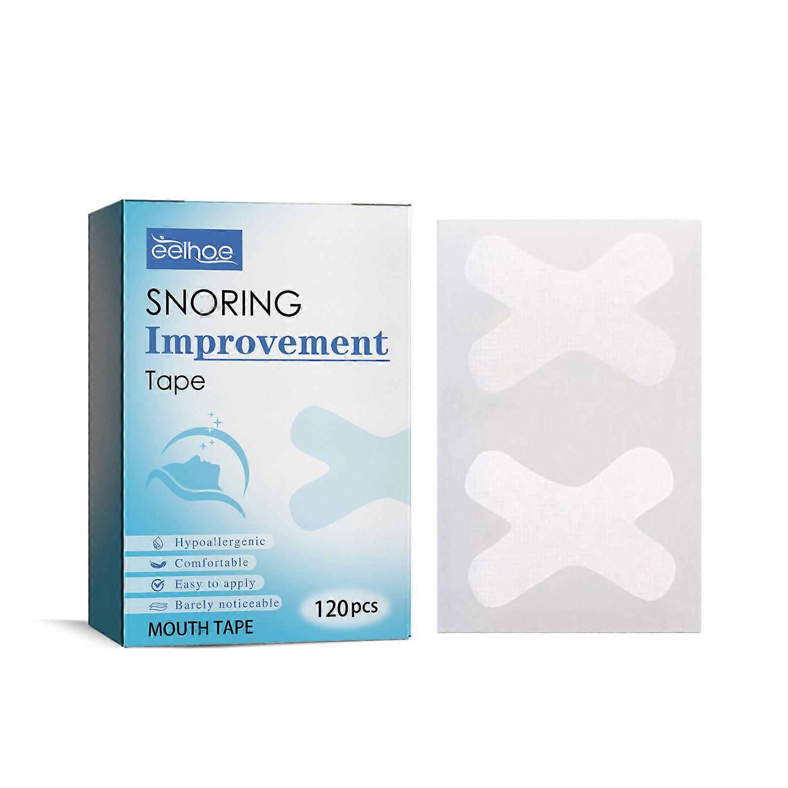120 Pcs Anti-snoring Mouth Tape Reliable Breathable Snore Reducing Strip for Bedroom