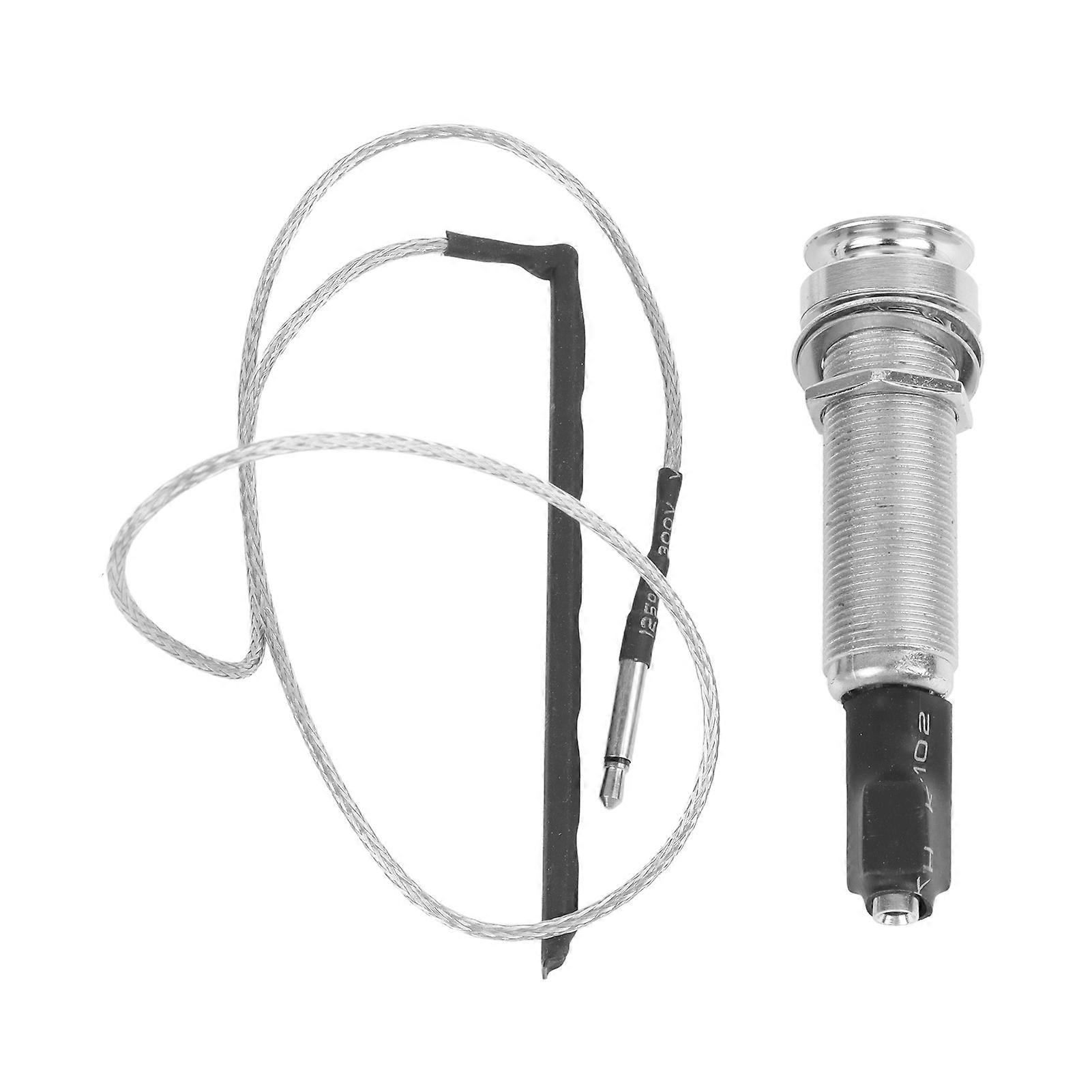 Acoustic Guitar Pickup Under Saddle Piezo Pickup Stick with 6.35mm Endpin Output Jack