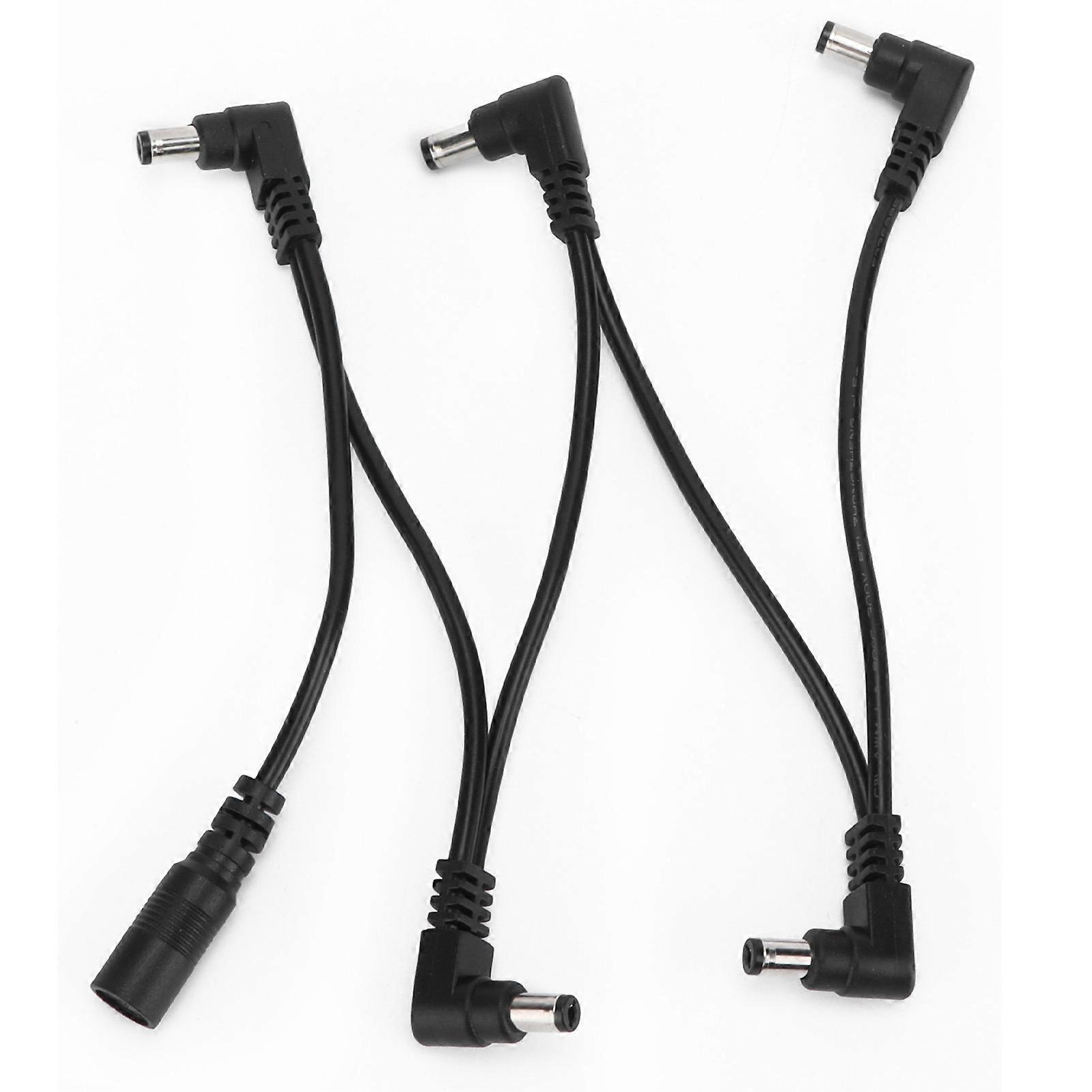 Guitar Effect Cable Accessories Single Pedal Power Wire DC 5Way Right Angle Plug1 for 5