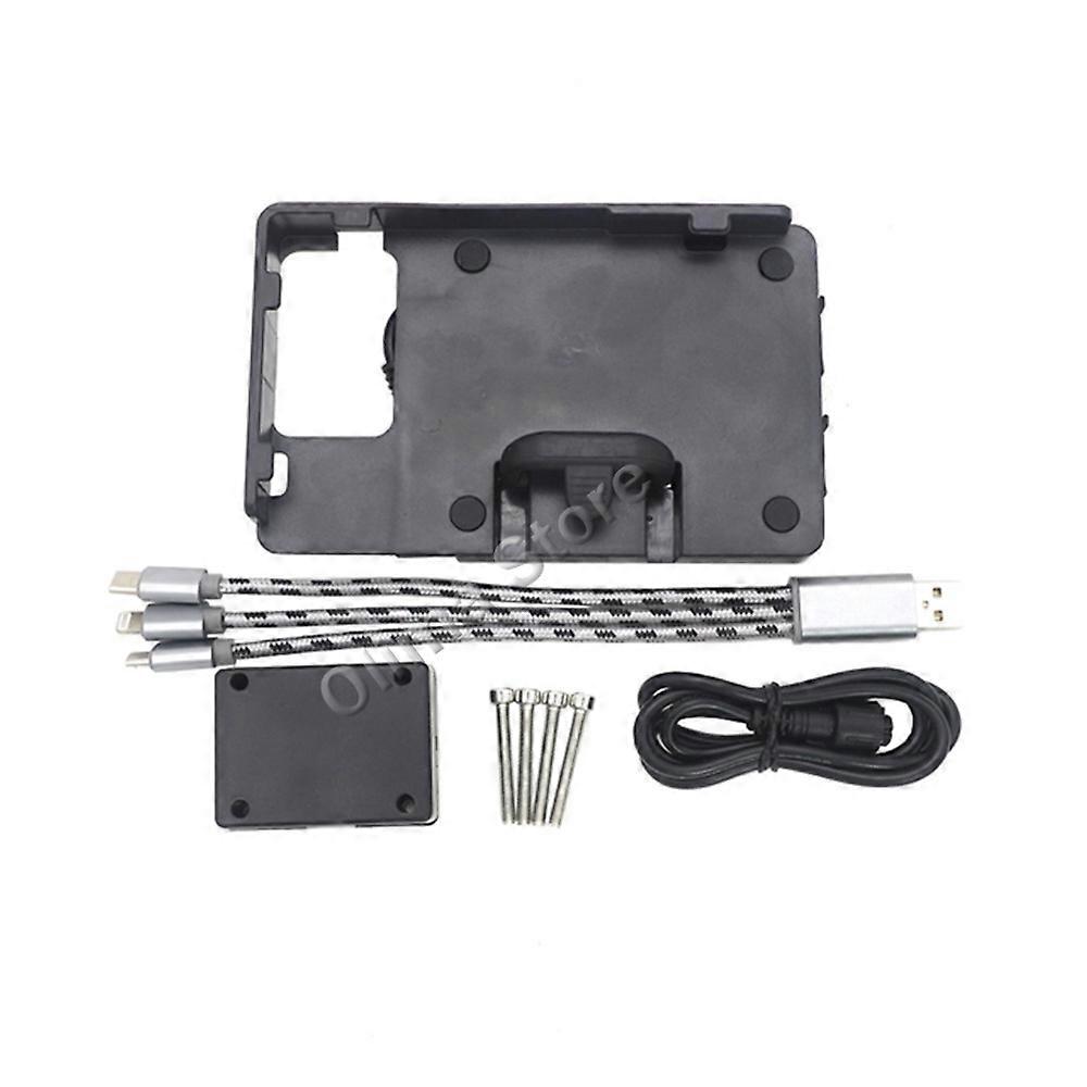 Motorcycle Navigation GPS Plate Bracket Phone USB Adapt Holder Kit For BENELLI TRK502 TRK 520X Jinpeng TRK502 X