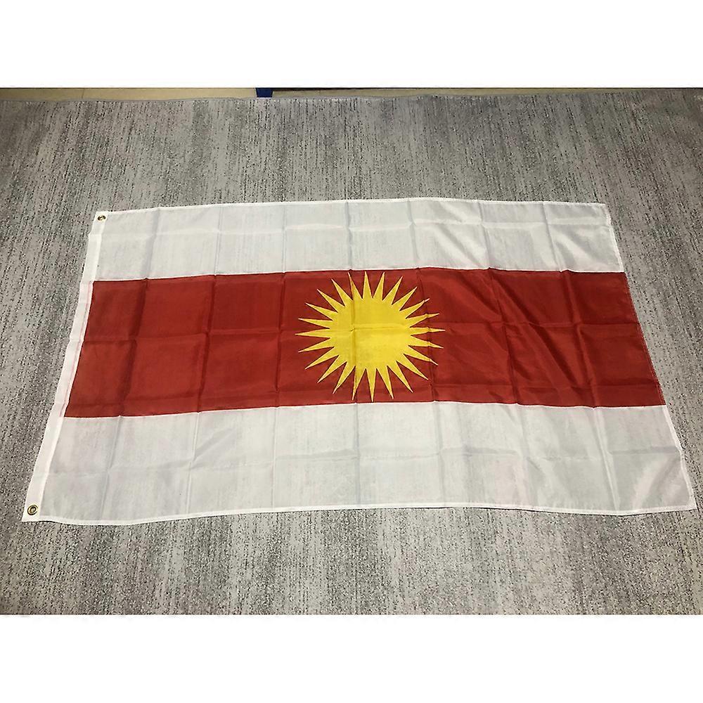 Custom flag Yezidi Flag 90x150cm Yezidi Flag Yezidische Flagge Drapeau Ezdi Yezidi Lalish Tausi Melek Ezdixan Home Decoration