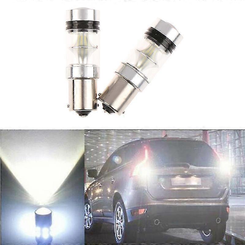 White P21w Ba15s 1156 Led Canbus Backup Reversing Light Reverse Lamp