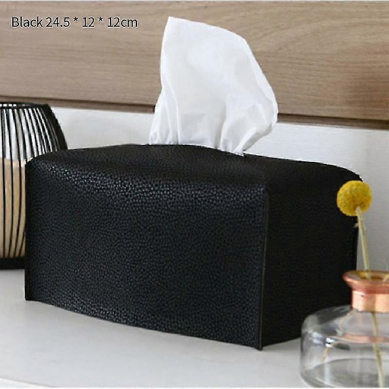 Modern Pu Leather Tissue Box Creative Cute Ins Creative Simplicity Napkin Case Car-carrying
