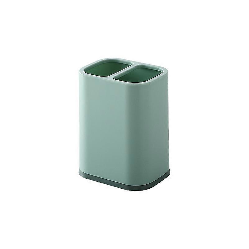 Clashing Chopsticks Tube Double Compartment Knife, Fork And Spoon Cutlery Draining Multipurpose Storage Box