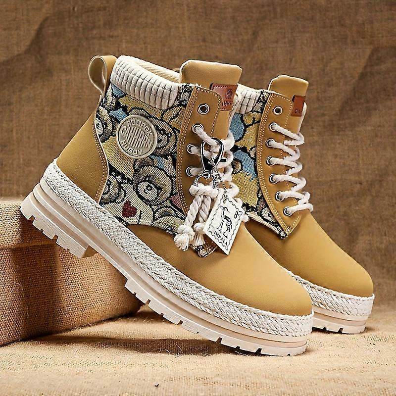 Stivali in pelle PU alti alla moda da uomo, comode scarpe da ginnastica casual traspiranti per attività di passeggiata/trekking/escursionismo all'aperto da uomo