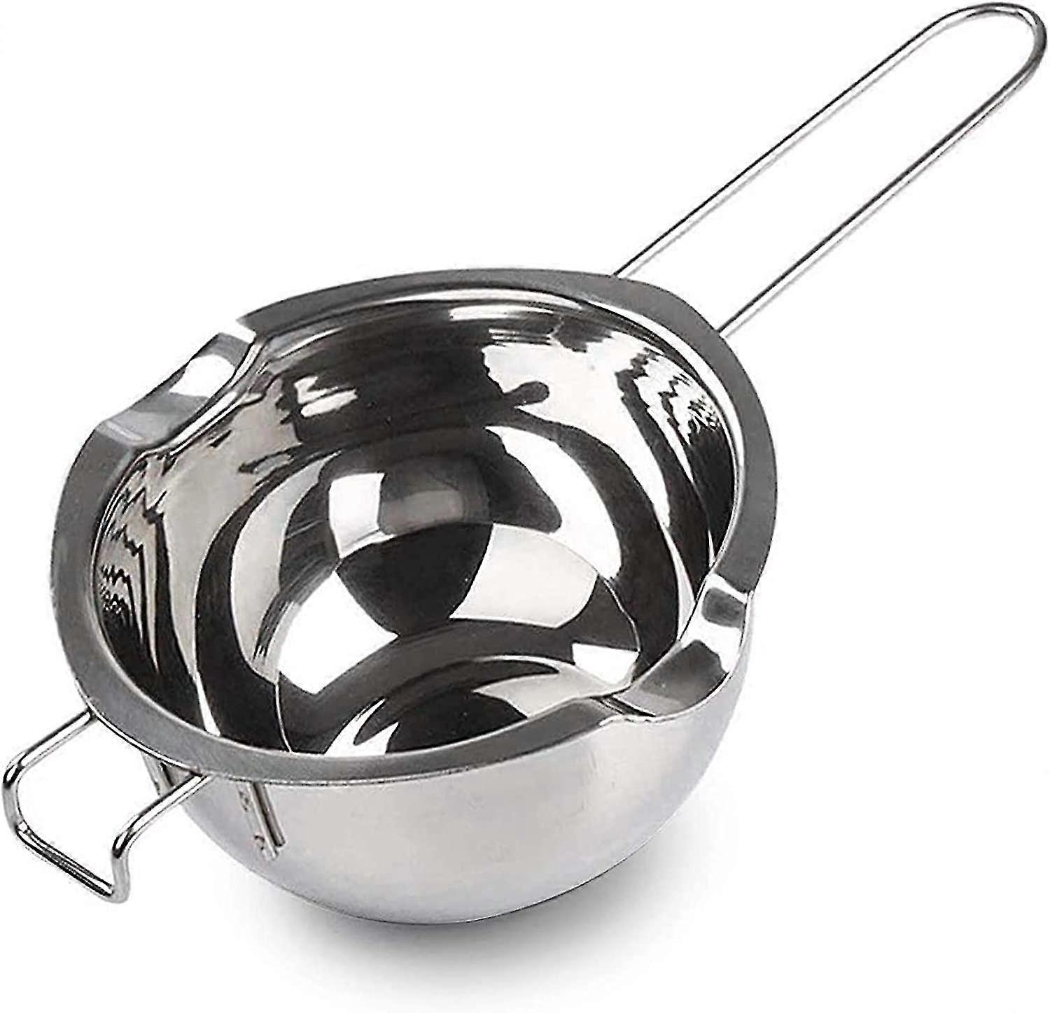 Double Boiler In 304 Stainless Steel For Candle Manufacturing, Butter Fusion Pot, Chocolate, Candy, Cheese, Caramel, 600 Ml