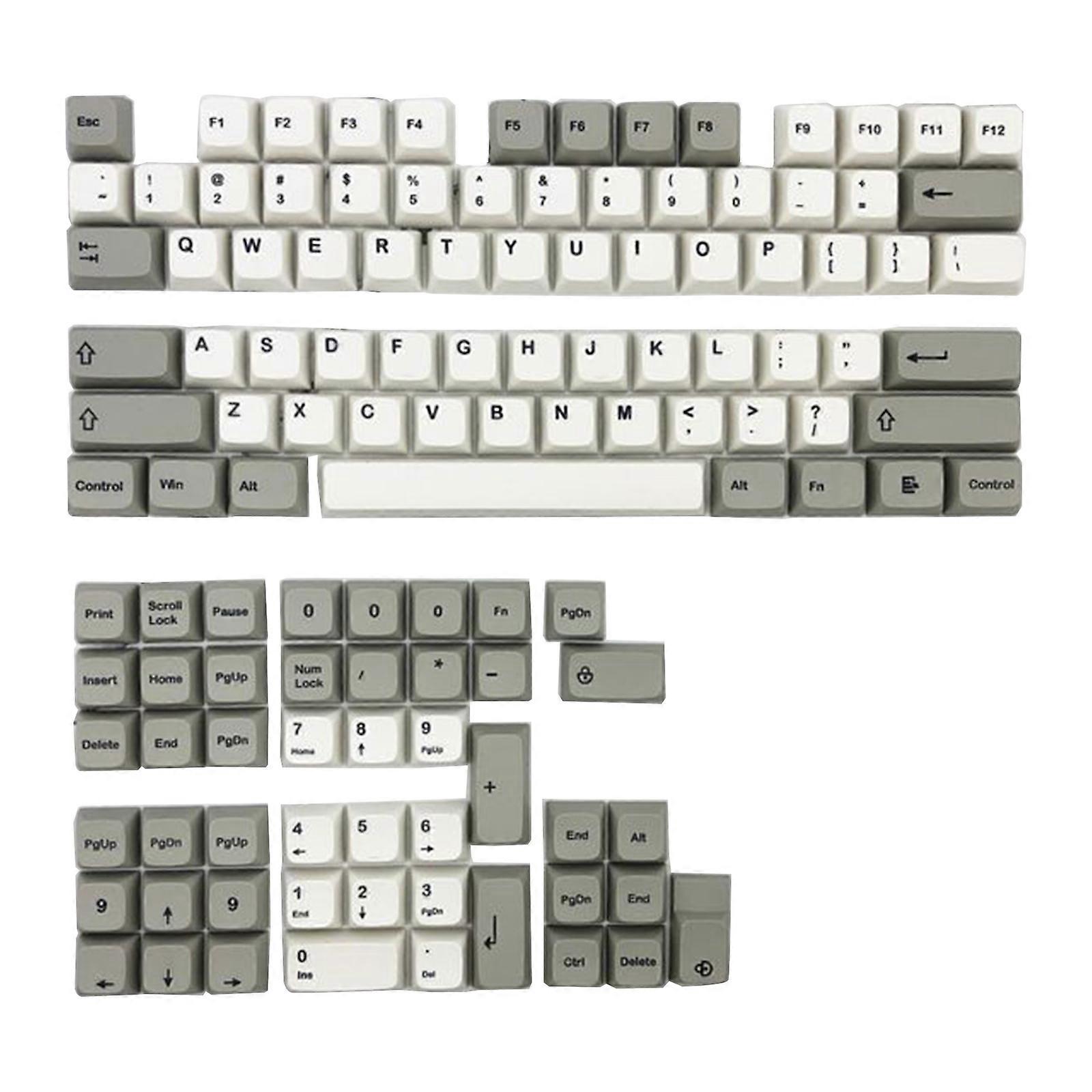 126 Keys PBT Dye Sublimation Keycaps for Mechanical Gaming Keyboard MX Switches