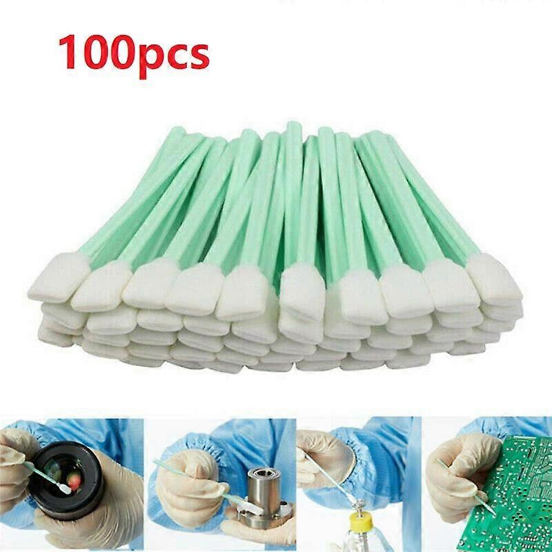 100pc Square Rectangle Foam Cleaning Swab Sticks for Solvent Format Inkjet Printer