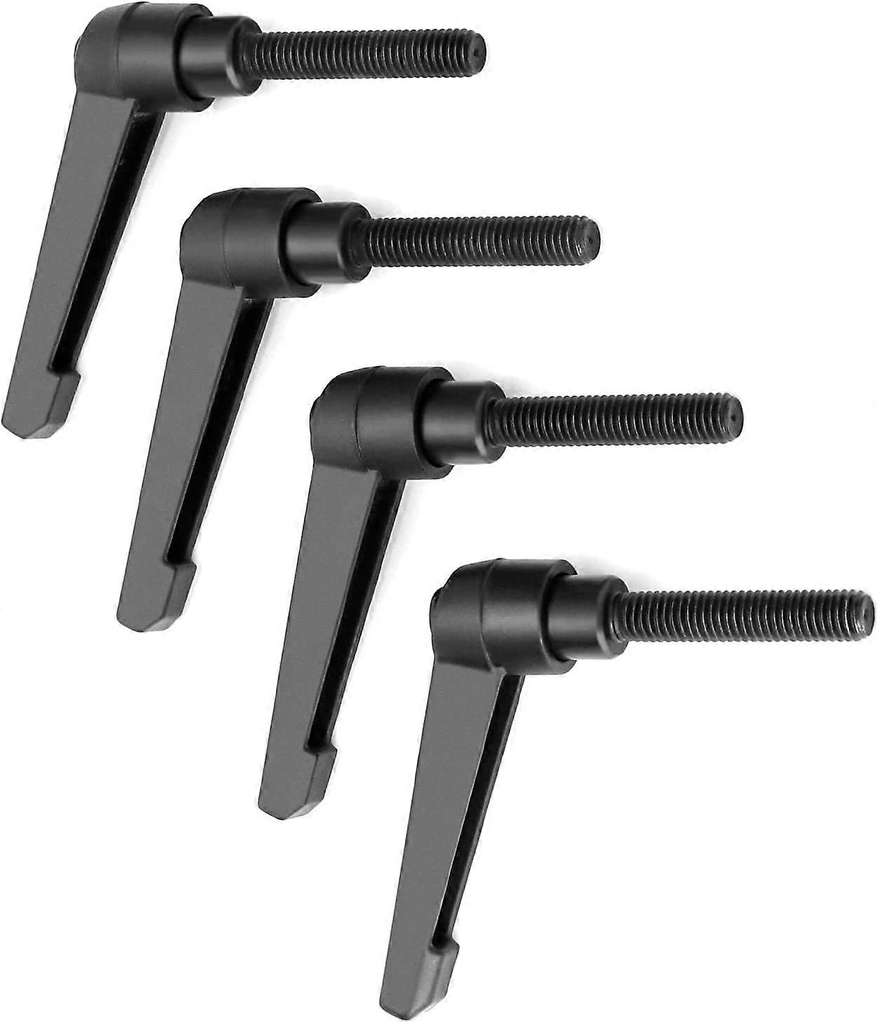 4 Pcs M6 Clamp Lever Handle Alloy Outer Thread Adjustable Machine Handles, Thread Length 40mm Handle Length 50mm