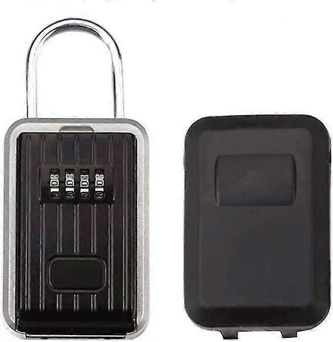 wall key lock box padlock waterproof combination key safe storage aluminum alloy portable secure lock