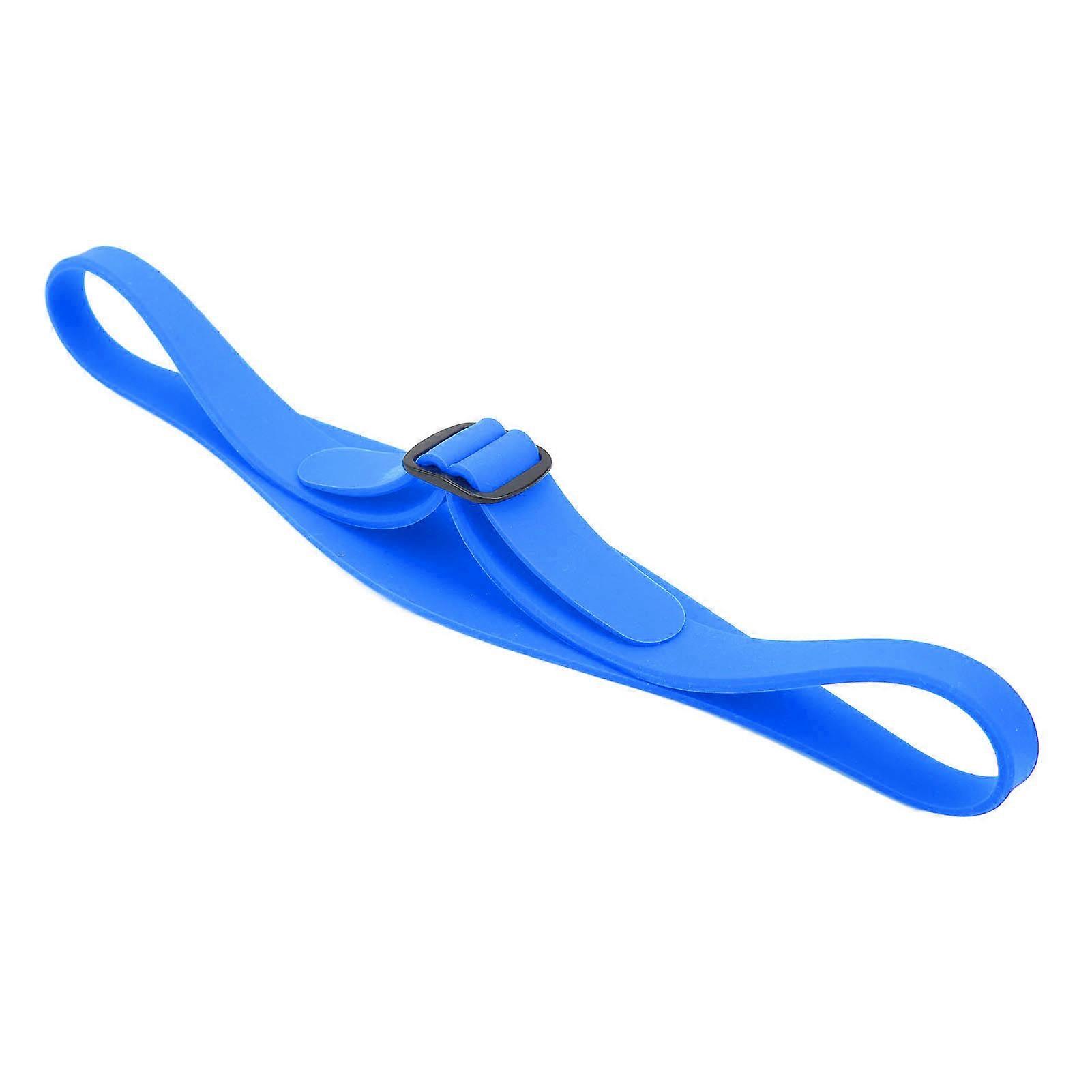 Neckline Shaving Template Adjustable Curved Silicone Hair Trimming Guide for Children Adults Blue