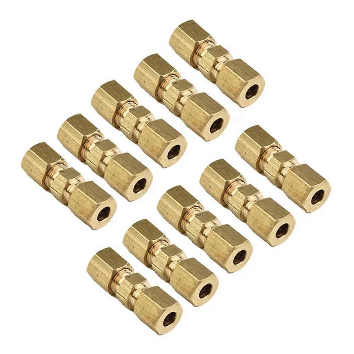 10pcs Brake Line Connector Without Flaring 4.75mm 3/16 Useful Brake Line Connector for Brake Line C