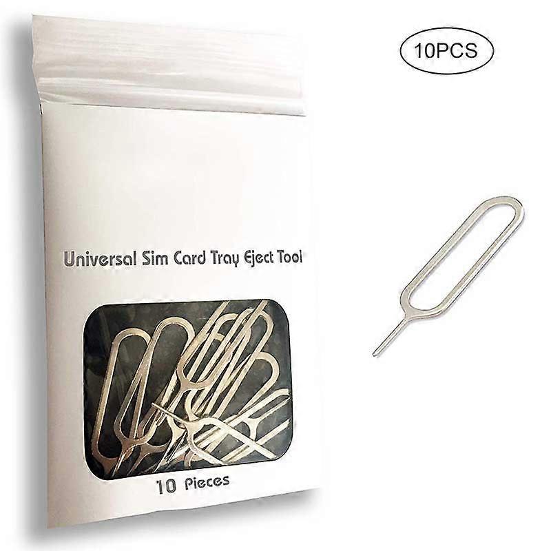 10pcs Slim Sim Card Tray Pin Eject Removal Tool Needle Opener Ejector for Most Smartphone