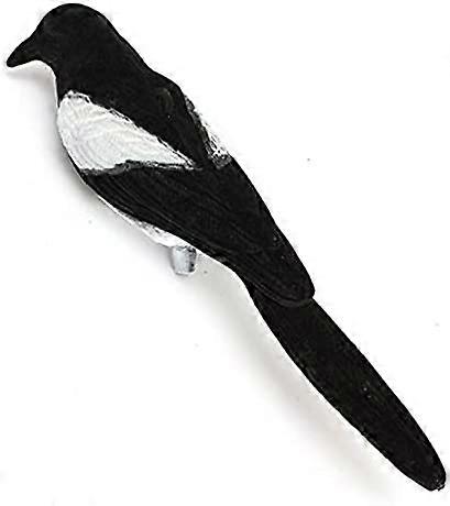 Tenlacum Plastic Magpie Decoy Magpie Flocked Decoy Larsen Trap Bird Decoying Shooting