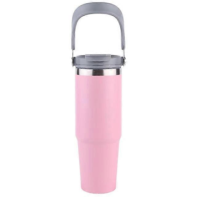 30Oz Double-layer With Handle Portable Water Cup Stainless Steel Vacuum Thermal Insulated Mug For Women Men