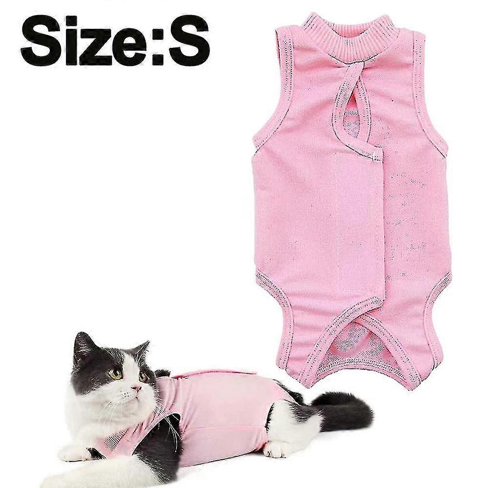 بدلة الاسترداد Presional Cat متوافقة مع جروح البطن أو الأمراض الجلدية ، وبدائل الياقة الإلكترونية متوافقة مع القطط ، وبعد S