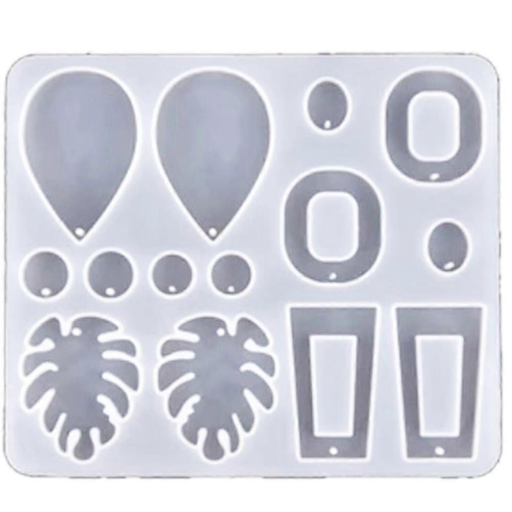 DIY Earring Resin Mold, Handmade Dangling Earring Silicone Mold, UV Epoxy Mold, Used for Jewelry Making Tools B