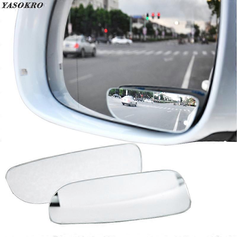 1 Pair Car Blind Spot Mirror Auto Rear View Mirror Safety Blind Spot Mirror 360 Rotation Adjustable Wide Angle Convex Mirror