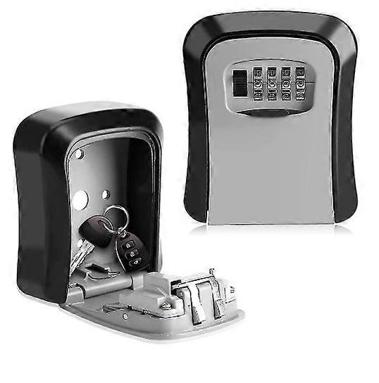 Key box,Key Lock Box Wall Mounted 4 Combination Key Storage Combination Box With Lock Combination Key Waterproof Safe
