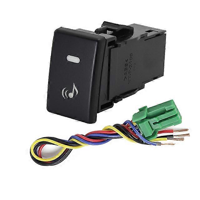 Car Front Rear Fog Light Button Spotlight Music Fan Switch with Connection Wire for ISUZU MU-X / D-MAX