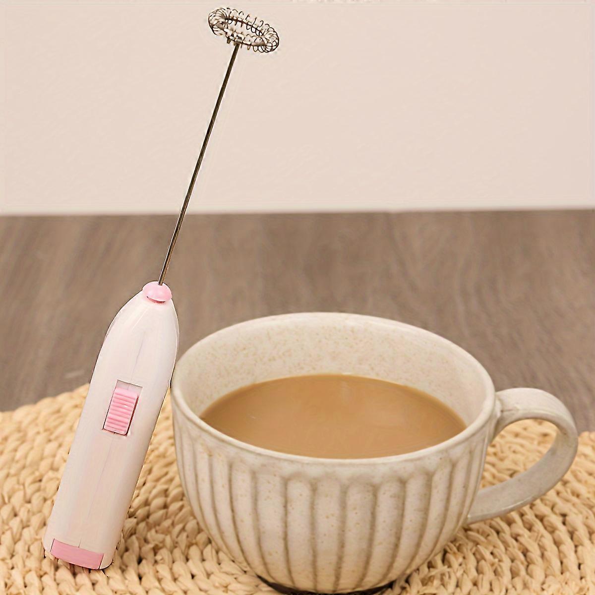 High-Speed Portable Milk Frother & Egg Beater - Battery Powered Coffee Blender, Perfect for Home and Travel, 8000 RPM