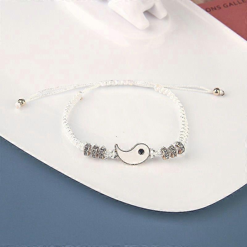 Tai Chi Bracelet Black And White Tai Chi Couple Bracelet