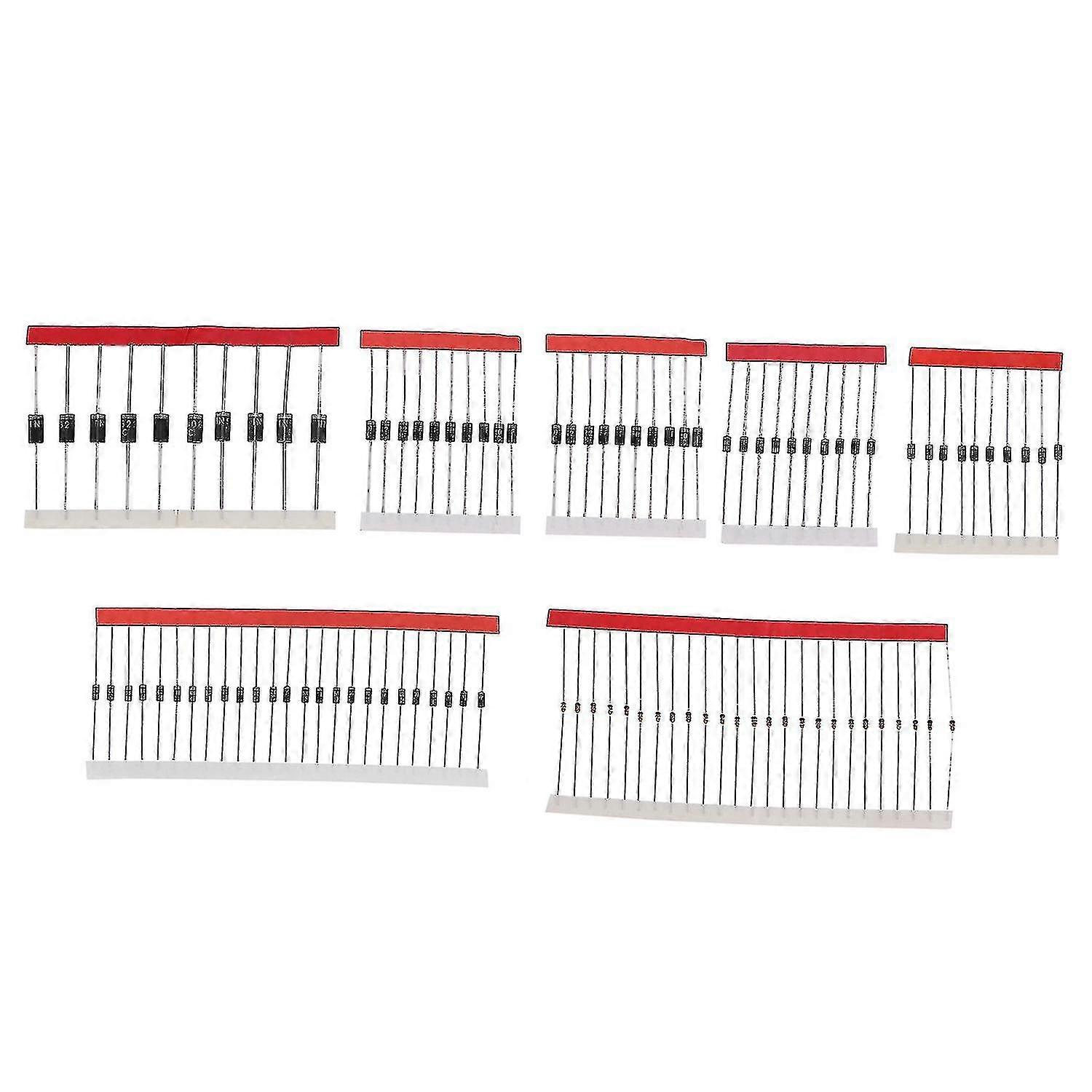 1N4148 1N4007 1N5819 1N5399 1N5408 1N5822 FR107 FR207 Diode Assortment Pack Electronic Components